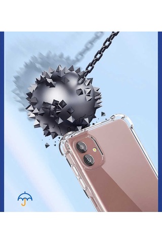 Galaxy Uyumlu A04 Kılıf Nitro Anti Shock Silikon - Renksiz Renksiz Renksiz