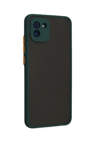 Mep Samsung Uyumlu Galaxy A03 Kılıf Montreal Silikon Kapak - Yeşil Najmaddin renkli