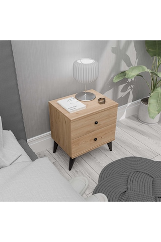 3722 Mona 2 Çekmeceli Komodin Sepet