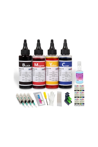 Canon Pıxma E404, Pıxma E414 Yazıcı Uyumlu Forprint Dolum Seti 4x200ml