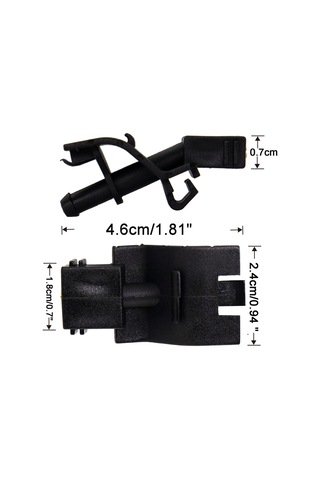 jmsstore 2 Adet Ön Cam Sileceği Su Yıkama Jeti Nozulu Toyota Venza Matrix 4runner Avensis Corolla Camry Auris Highlander