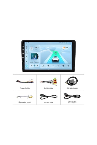 Smartgo 9 İnç 8+128 Gb Hafıza Android Carplay Navigasyon Multimedya Sistemi 9"