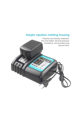 Maiyame Makita İçin 14.4-18v Li-ıon Pil Şarj Cihazı, 100-240v Geniş Voltaj, Hızlı Şarj, 8 Katlı Koruma, Enjeksiyon Kasa Dc18rc Uyumlu