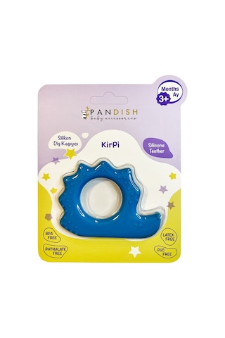 Pandısh Kirpi Silikon Diş Kaşıyıcı - Mavi