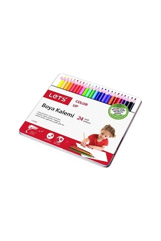 Lets Tam Boy Boya Kalemi 24 Renk Metal Kutuda L-4124t