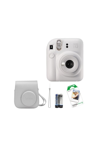 Fujifilm Instax Mini 12 Fotoğraf Makinesi + Askı + Pil + Çanta + 10'lu Film