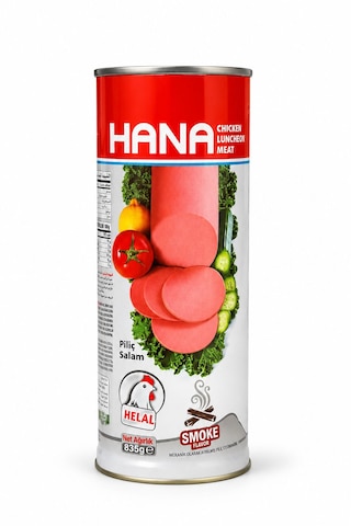 Hana Chicken Luncheon Meat Smoke Flavor 835 G Füme Tavuk Salam