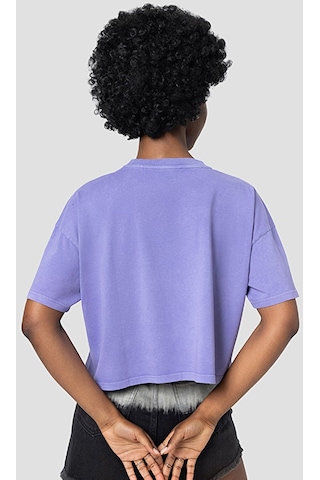 Loft Long Crop Kadın Tişört Lf2032396 Mor