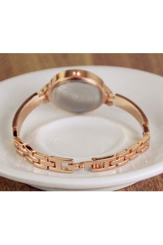 Samdoo Bayanlar İçin Zayıf Bileklik Kordonlu Simli Kol Saati - Zirve Tarz Ve Zarif Tasarım - Gümüş Rengi Silver