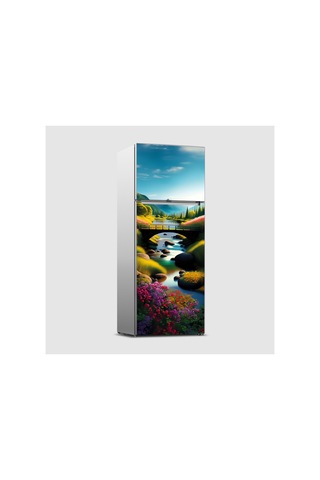 Sualtı Mercan Resifi Buzdolabı Kaplama Sticker Kendinden Yapışkanlı Folyo 75x200 Cm