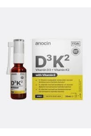 Anocin Vitamin D3 K2 Vitamin E 1000 Iu 2m Mcg Damla 20 Ml