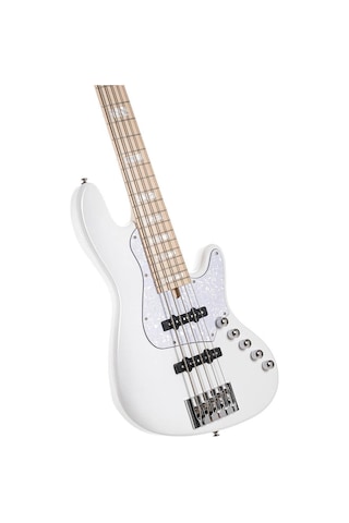 Cort Njs5wht Bas Gitar 5 Telli Aktif - Beyaz