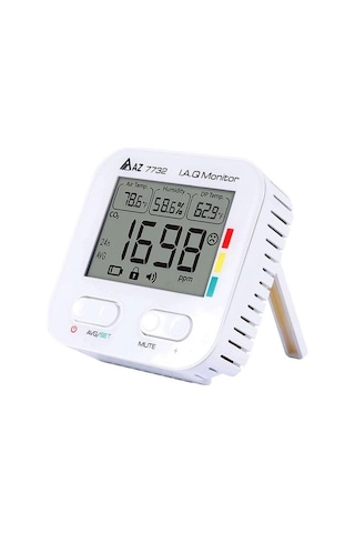 Az 7732 Karbondioksit Sıcaklık Nem Ölçer Sadece Pil İle Çalışır