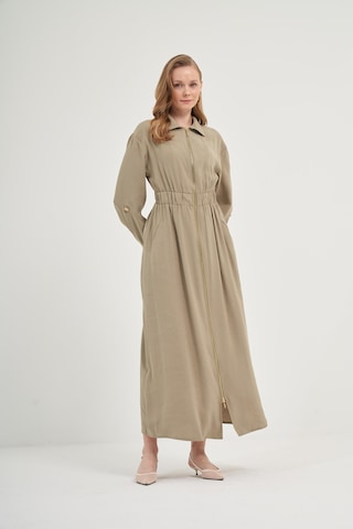 Ftz Modal Elbise Haki 31033 Haki