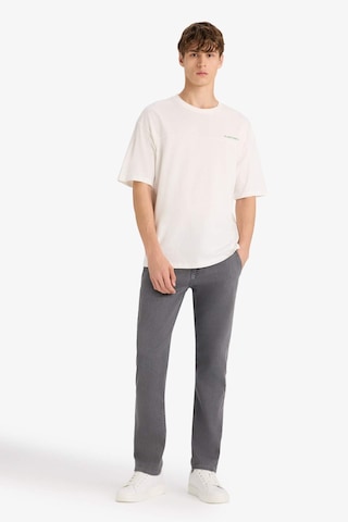 Defacto Boxy Fit Bisiklet Yaka Sırt Baskılı Kısa Kollu Tişört F8566ax25hswt34 Beyaz