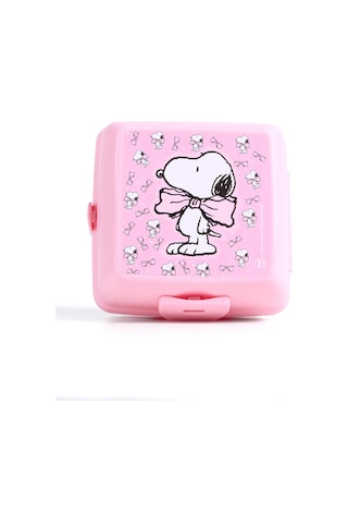 Pembe Beslenme Kabı 24885-snoopy Saklama Kabı