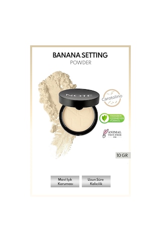 Note Cosmetique Banana Setting Powder Mat Bitişli Makyaj Sabitleyici Toz Pudra