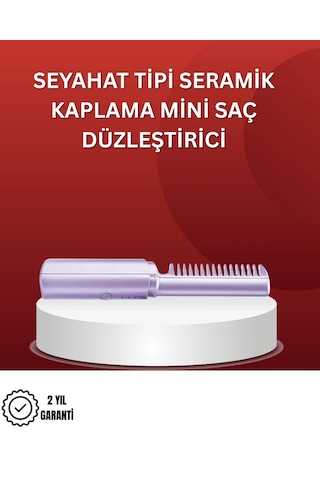 Isıtmalı Saç Düzleştirici Fırça - Kablosuz Ve Hafif Tasarım