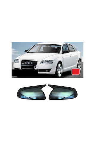 Audi A6 C6 Batman Yarasa Ayna Kapağı Piona Black 2004 2005 2006 2007 2008