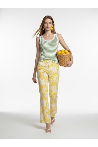 Xint Beyaz Pamuk Dokulu Regular Fit Atlet 602564