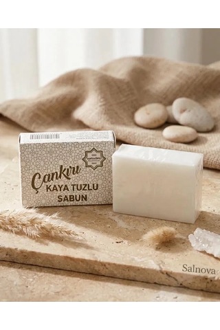 Çankırı Kaya Tuzlu Köpüren Sabun - 3'lü Set Doğal