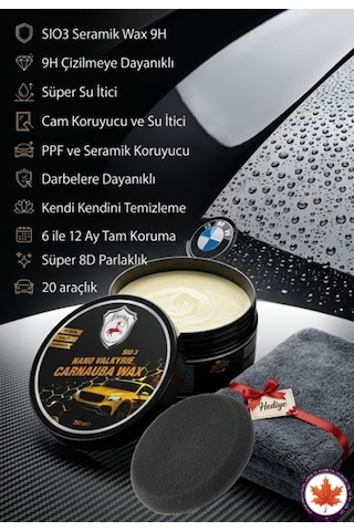Sıo3 Nano Valkyrie Seramik Carnauba Wax 9h 200gr