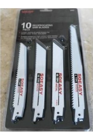 Tilki Kuyruğu Testeresi 10 Adet Bıçağı Ağaç Metal Ahşap Kemik Uç