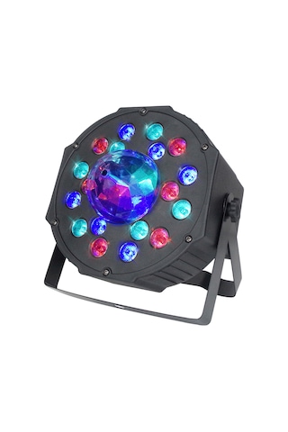 Yunboo Rgb Led Sahne Işığı 21led 12w 7 Kanal Dmx512/ses/otomatik Kontrol, Parti/bar/dj Gösterileri İçin Magik Top+par Işık Kombinasyonu Eu Plug