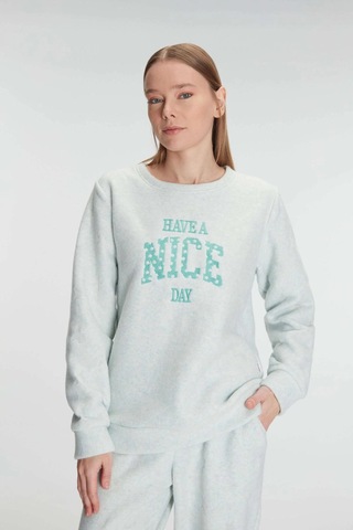 Uzun Kol Polar Pijama Takımı Yeşil