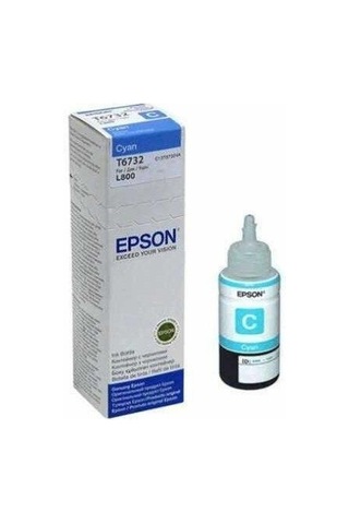 Özel Üretim Kağıt Kullanım Dolum Epson T6732 Cyan İnkjet Mürekkep Kartuşu