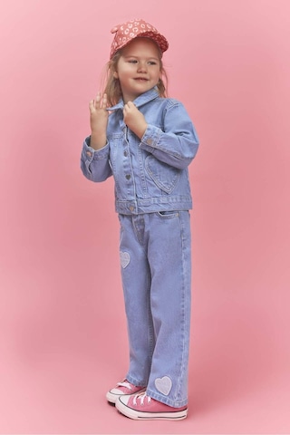 Defacto Kalp Patchli Pamuklu Pantolon Kız Bebek H0368A526SM