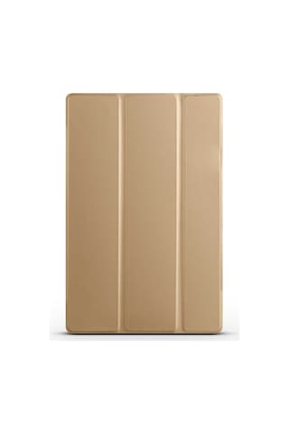 Mobilteam Galaxy Tab A8 10.5 Sm-x200 2021 Uyumlu Smart Cover Standlı 1-1 Kılıf-gold Tablet Kılıfı