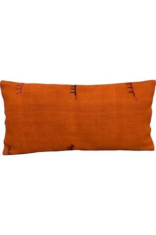 Zehra Abla Halı Yeni El Dokuma Dekoratif Lumbar Kilim Kırlent Yastık Kılıfı 6887 Çok Renkli