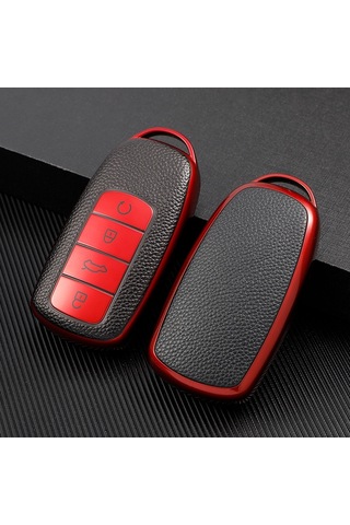 Chery Tiggo Uyumlu 8 Pro İçin Anahtar Koruyucu Tpu Kılıf-kırmızı