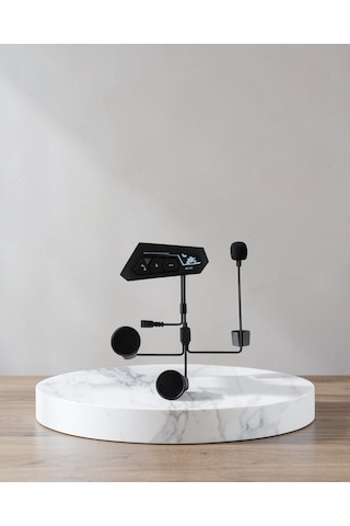 Bt22 Motosiklet Bluetooth Kulaklık, Kablosuz, Mikrofonlu, Gürültü Azaltmalı