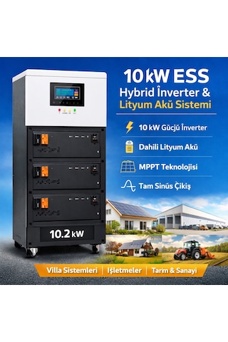 10 Kw / 10.2 Kw Ess Energy Storage System İnverter