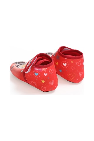 Gezer Kışlık Kız Çocuk Panduf Ayakkabı (554653528) Kırmızı