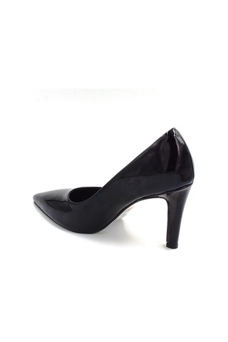 Prego Pine Cone Kadın Stiletto Ayakkabı Rugan Siyah Rugan Siyah