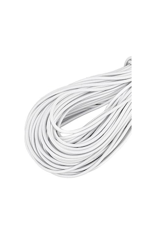 Beyaz 5 Metre 2 Mm Yuvarlak Lastik