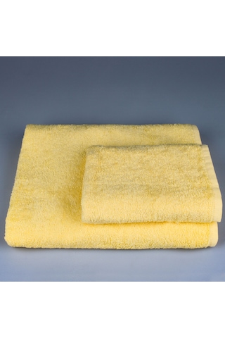 Banyo Havlu Takımı 50 X 90 Cm Ve 90 X 150 Cm %100 Pamuk Sarı