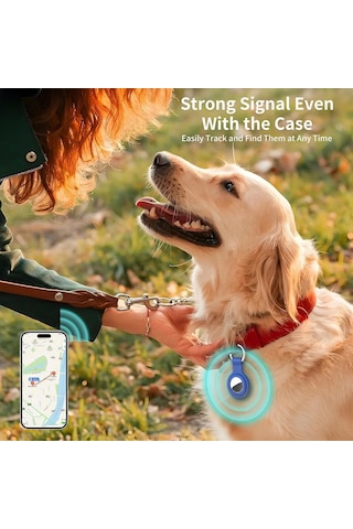 Lexroo Air-tag İçin Uyumlu Esnek Silikon Kılıf Ve Anahtarlık Gps Takip Cihazı Kılıfı, Çantalar