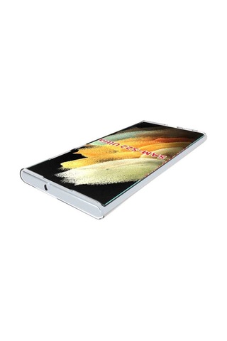 Samsung Uyumlu Galaxy S22 Ultra Kılıf Şeffaf Silikon Hibrit Case Kapak Renksiz
