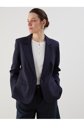 Lcwaıkıkı Classic Lacivert Regular Fit Kadın Blazer Ceket