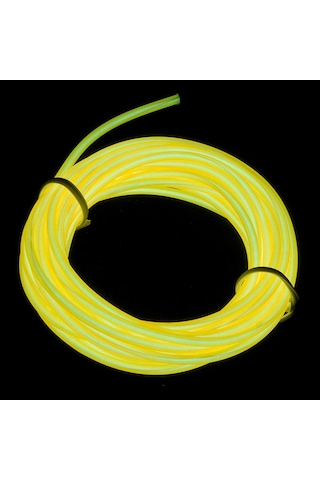 El Wire Neon İp Led - Sarı 3m