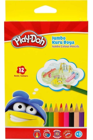 Play Doh Jumbo Kuru Boya 12 Renk