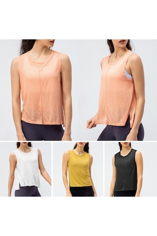 Geeroyoo Kadınlar İçin Nefes Alabilen Spor Yeleği, Kolay Hareket İmkanı, Beyaz Renk, Xs Beden Beyaz