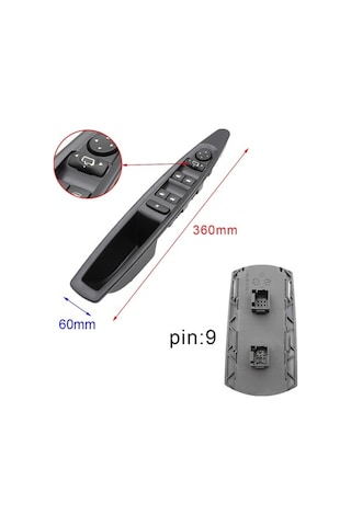 Besthome1 6554.ha Citroen C4 2004-2010 Otomatik Ana Elektrikli Cam Anahtarı Yedek Parça