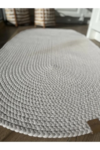 Lüle Halı Çift Taraflı Hasırlı Petek Jüt Örgü Kilim Halı Mod-910
