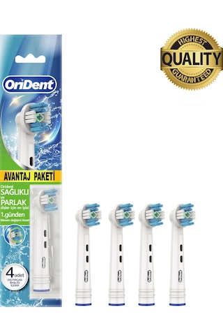 Whitening Pro Oral-b Uyumlu 4 Adet Yedek Başlık - Beyazlatma Teknolojisi & Premium Quality