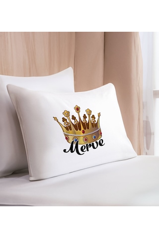 Bk Gift Kişiye Özel İsimli Pamuklu Yastık Kılıfı-8 50x70cm , Sevgiliye , Ev si, Tasarım Ev Tekstili